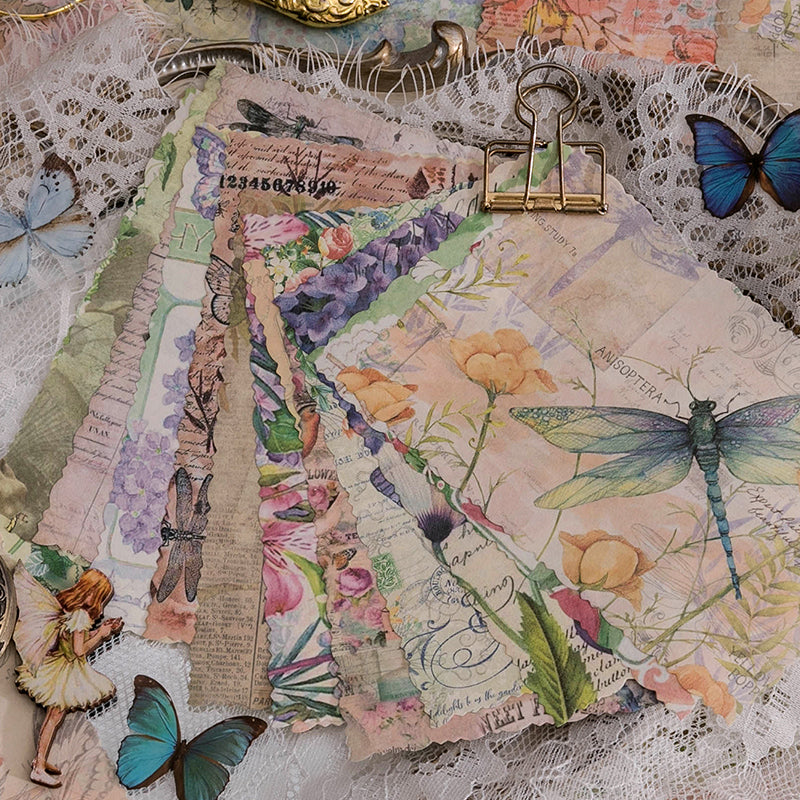Flowers and Butterflies Rice Paper for Decoupage, Scrapbooking